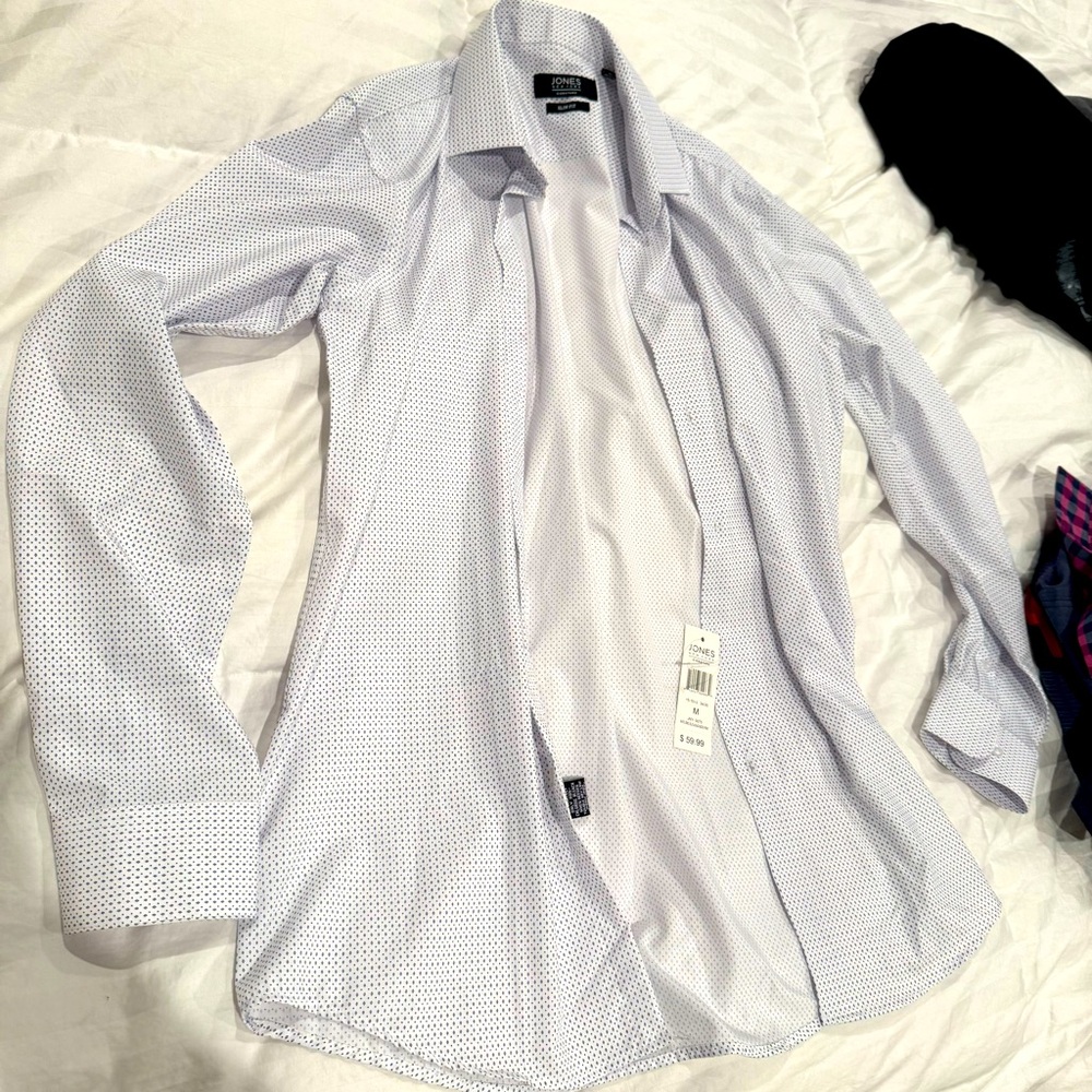 Jones New York Long Sleeve Button Down Men’s Slim Fit